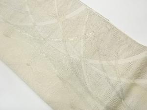 リサイクル　絽抽象模様織出し袋帯